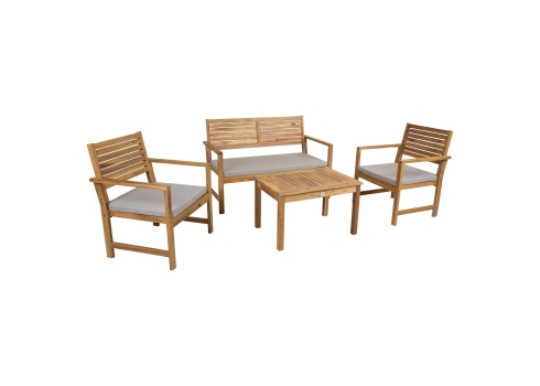 Aiamööblikomplekt FORTUNA laud, pink ja 2 tooli