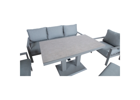 Aiamööblikomplekt RIO 6-osaline, hallikasbeež