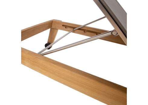 Lamamistool BALI tiik, 72x210xH36,5cm
