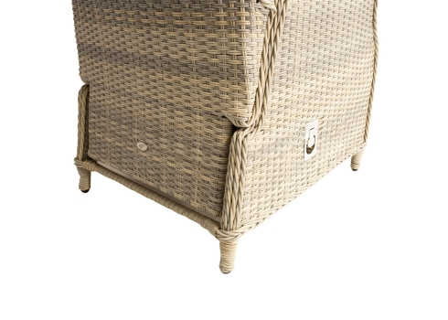 Aiamööblikomplekt BASEL laud diivan 2 tugitooli ja 2 tumbat aiamööbel