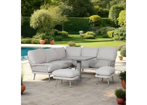 Aiamööblikomplekt MARENDA 4-osaline, hall/beež