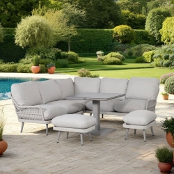 Aiamööblikomplekt MARENDA 4-osaline, hall/beež