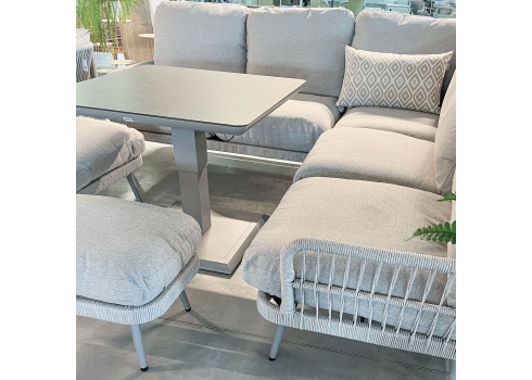 Aiamööblikomplekt MARENDA 4-osaline, hall/beež