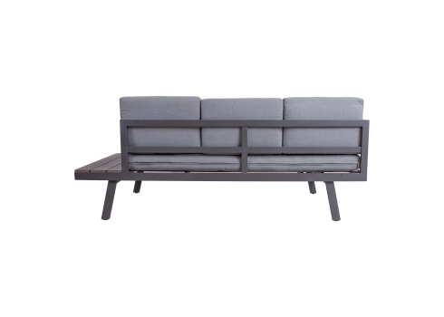 Aiamööblikomplekt DELGADO nurgadiivan ja laud