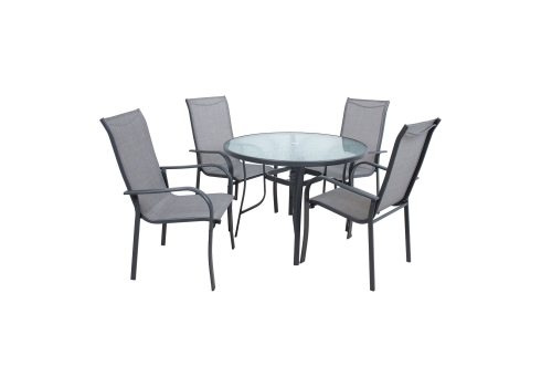 Aiamööblikomplekt EVERET laud ja 4 tooli