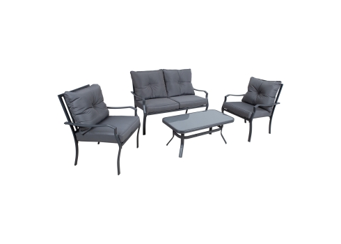 Aiamööblikomplekt BOSLER laud, diivan ja 2 tooli