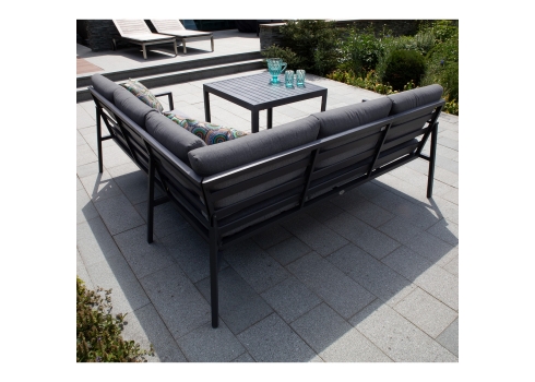 Aiamööblikomplekt ADRIAN laud, nurgadiivan