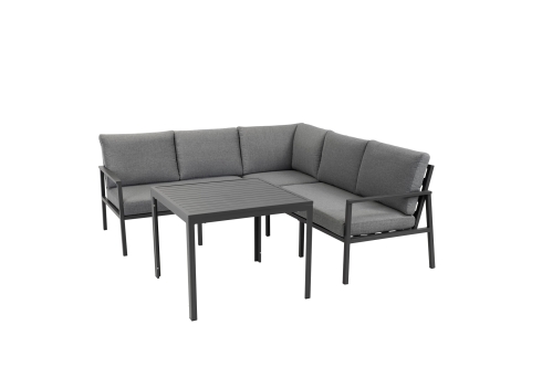 Aiamööblikomplekt ADRIAN laud, nurgadiivan