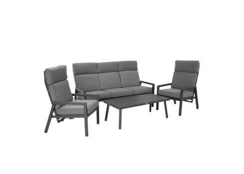 Aiamööblikomplekt CASPER laud, diivan ja 2 tooli