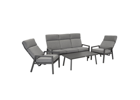 Aiamööblikomplekt CASPER laud, diivan ja 2 tooli