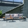 Aiamööblikomplekt MALTA mooduldiivan, 2 lauda
