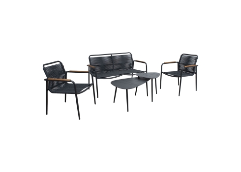 Aiamööblikomplekt NEBO 2 lauda, pink ja 2 tooli