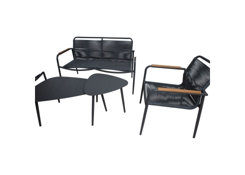 Aiamööblikomplekt NEBO 2 lauda, pink ja 2 tooli