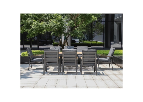 Aiamööblikomplekt PARKER laud ja 8 tooli