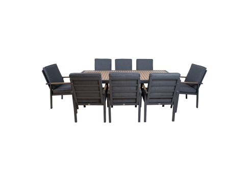 Aiamööblikomplekt PARKER laud ja 8 tooli