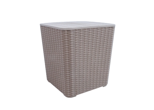 Säilituskast BOCAS 39x39x42cm-43L, hall plastik