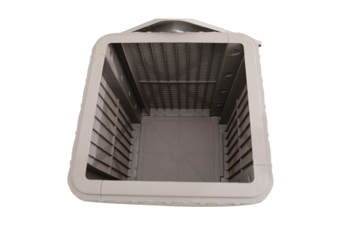 Säilituskast BOCAS 39x39x42cm-43L, hall plastik