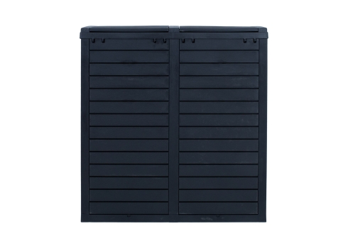 Prügikast GALA 78x41xH86cm-230L, must plastik