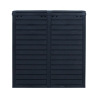 Prügikast GALA 78x41xH86cm-230L, must plastik