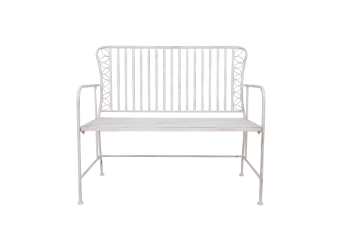 Pink JASMINE 103x50xH93cm, antiikvalge metall