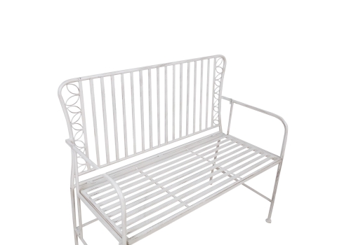 Pink JASMINE 103x50xH93cm, antiikvalge metall