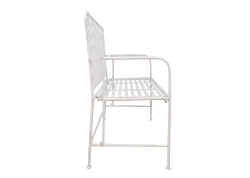 Pink JASMINE 103x50xH93cm, antiikvalge metall