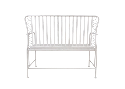 Pink JASMINE 103x50xH93cm, antiikvalge metall