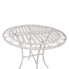 Laud JASMINE D70xH75cm, antiikvalge metall