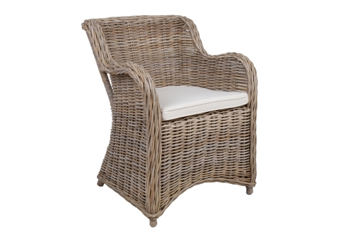 Tugitool KATALINA 62x72xH83cm, naturaalne rotang