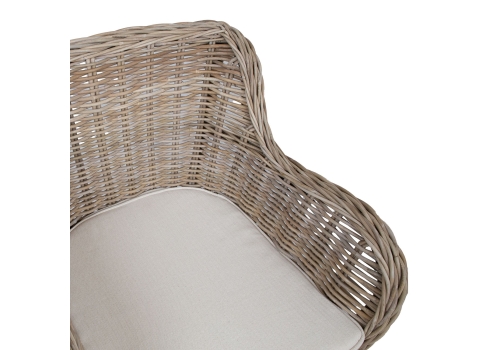 Tugitool KATALINA 62x72xH83cm, naturaalne rotang