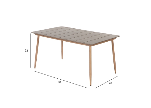 Laud NORWAY 147x90xH73cm, beež