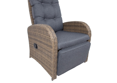 Recliner tugitool MOOR pruun