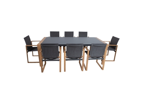 Aiamööblikomplekt DUISBURG laud ja 8 tooli