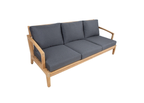 Aiamööblikomplekt MALDIVE laud, diivan, 2 tugitooli ja tumba, tiikpuu