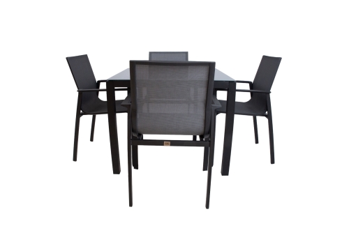 Aiamööblikomplekt AMALFI laud ja 4 tooli