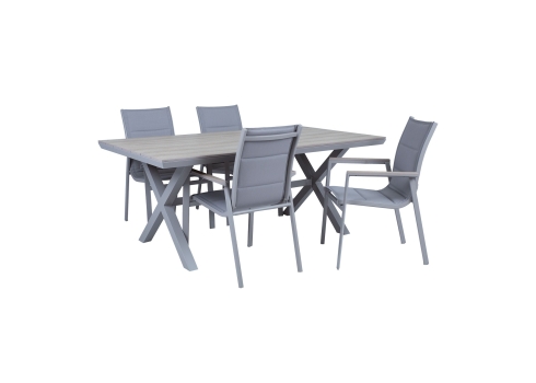 Aiamööblikomplekt CORINNA laud ja 4 tooli