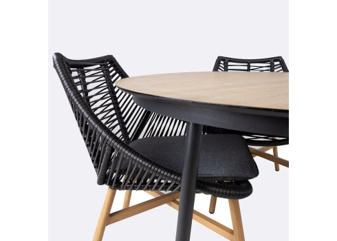 Aiamööblikomplekt HELSINKI laud ja 4 tooli