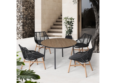 Aiamööblikomplekt HELSINKI laud ja 4 tooli