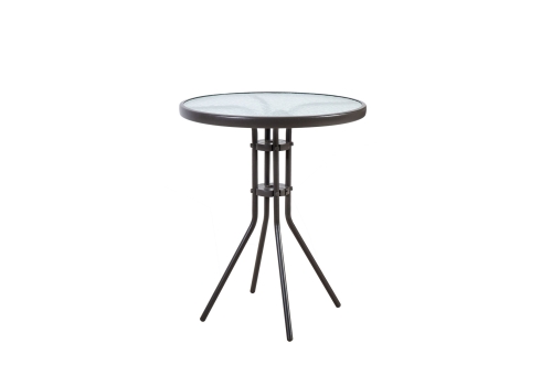 Aiamööblikomplekt DUBLIN laud ja 2 kokkupandavat tooli, hall