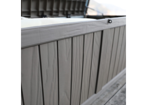 Säilituskast PRAIA 143x67,5x60,5cm-450L, must plastik