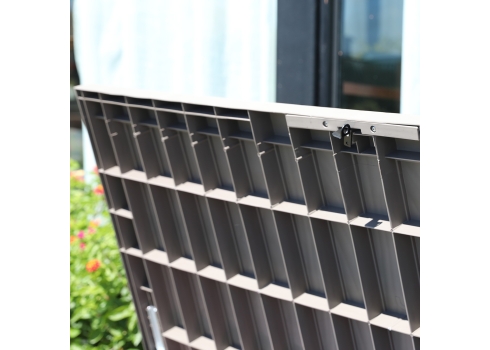 Säilituskast PRAIA 143x67,5x60,5cm-450L, must plastik