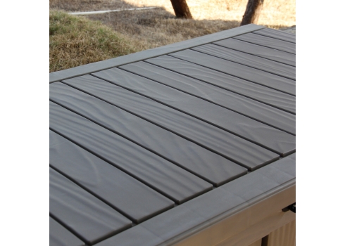 Säilituskast PRAIA 143x67,5x60,5cm-450L, must plastik