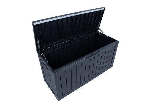 Säilituskast BOMM 117,5x47,5xH59cm-300L, must plastik