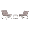 Aiamööblikomplekt JIVE laud ja 2 tooli, taupe