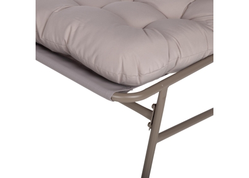 Aiamööblikomplekt JIVE laud ja 2 tooli, taupe