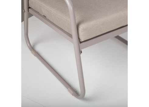 Aiamööblikomplekt MACOS laud, diivan ja 2 tooli, beež