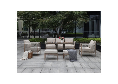 Aiamööblikomplekt MEDINA 7-osaline, beež