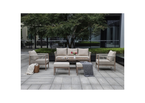Aiamööblikomplekt MEDINA 7-osaline, beež
