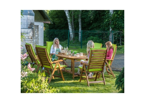 Laud FINLAY 153/195x90xH72cm, pikendatav aialaud puidust