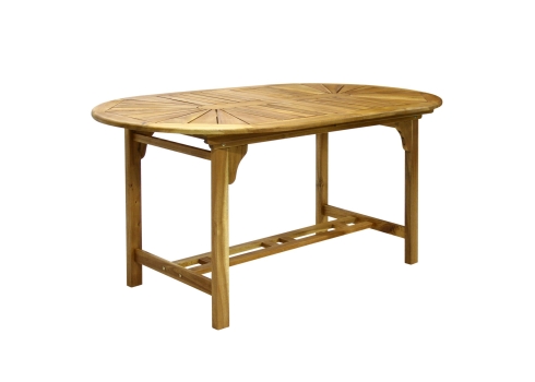 Laud FINLAY 153/195x90xH72cm, pikendatav aialaud puidust